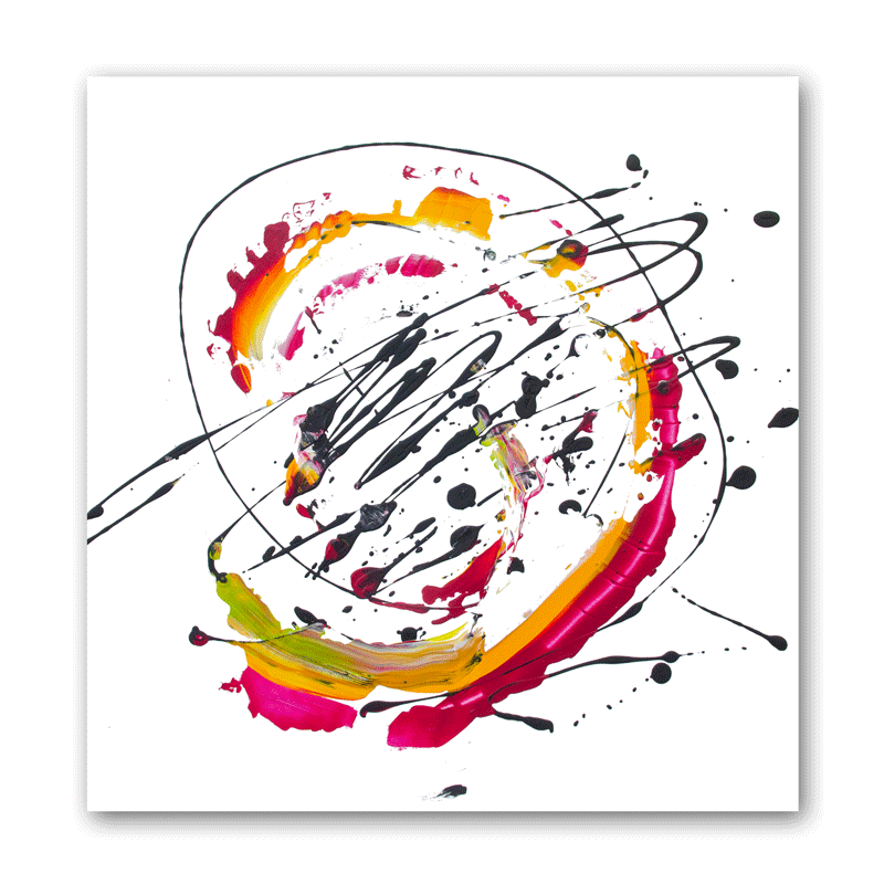 Abstraktes Bild aus der Serie "Paint it black"