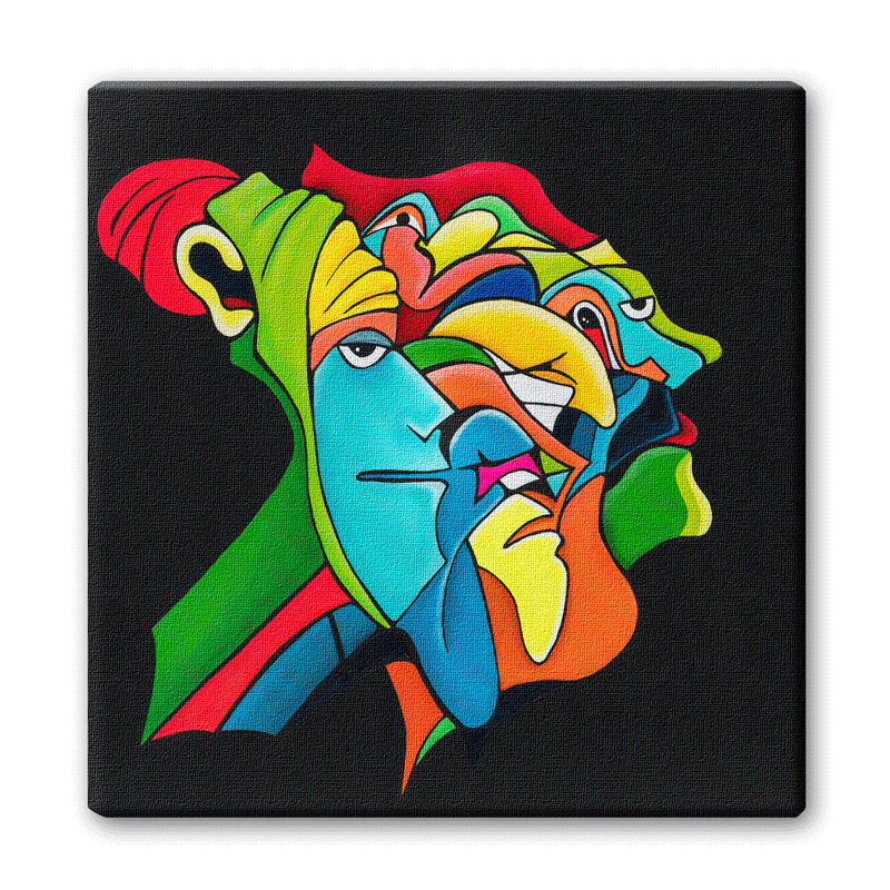 Das Bild Apophenia N° 10, Acryl auf Leinwand.