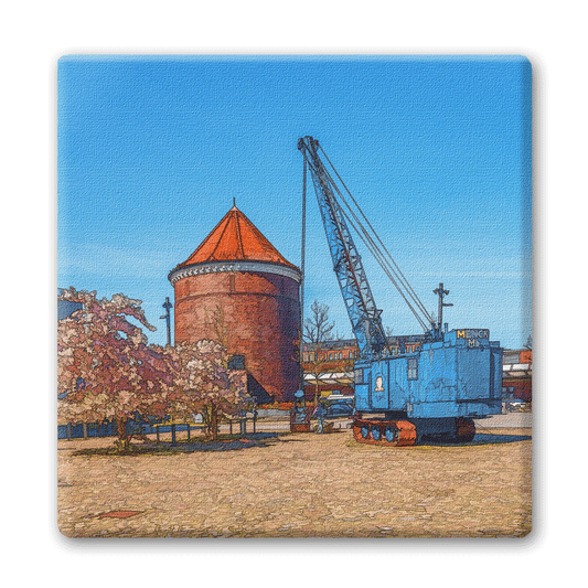 Seilbagger am Museum der Arbeit in Barmbek