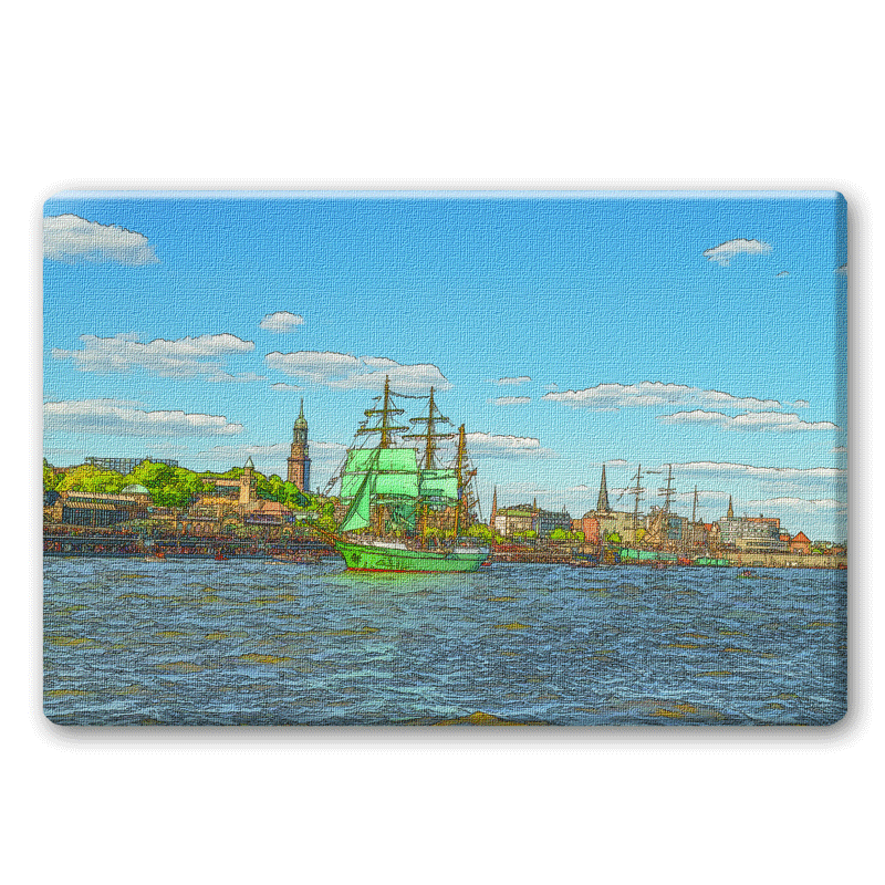 Landungsbrücken Segelboot