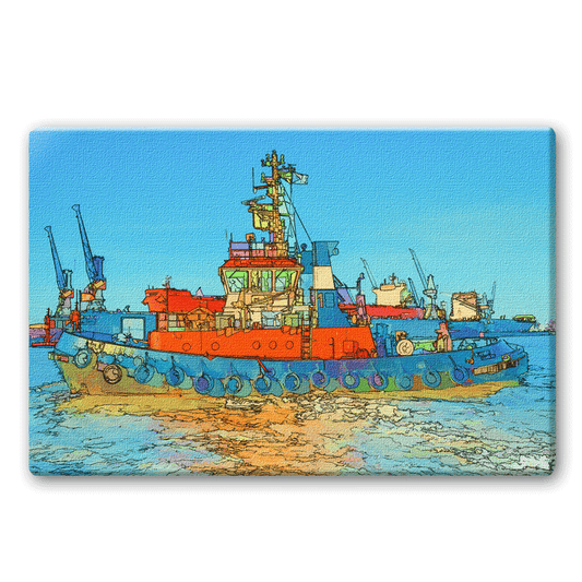 Schlepper abstrakt