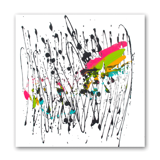 Abstraktes Bild aus der Serie "Paint it black"
