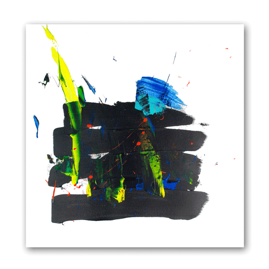 Abstraktes Bild aus der Serie "Paint it black"