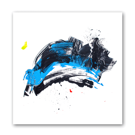 Abstraktes Bild aus der Serie "Paint it black"